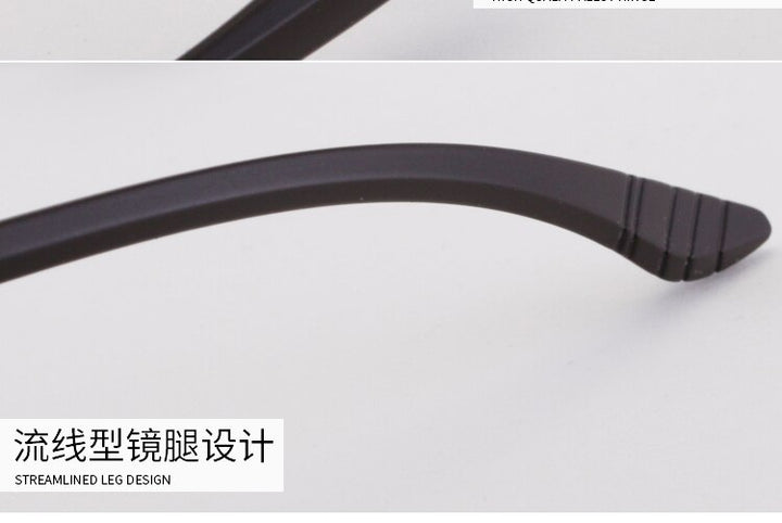 Men's Half Rim Titanium Frame Eyeglasses 9035 Semi Rim Bclear