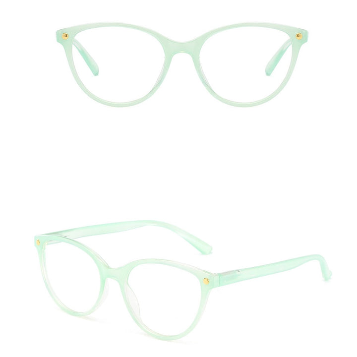 ModFans Women's Full Rim Cat Eye Tr 90 Reading Glasses Msa0032 Reading Glasses Modfans Green +100