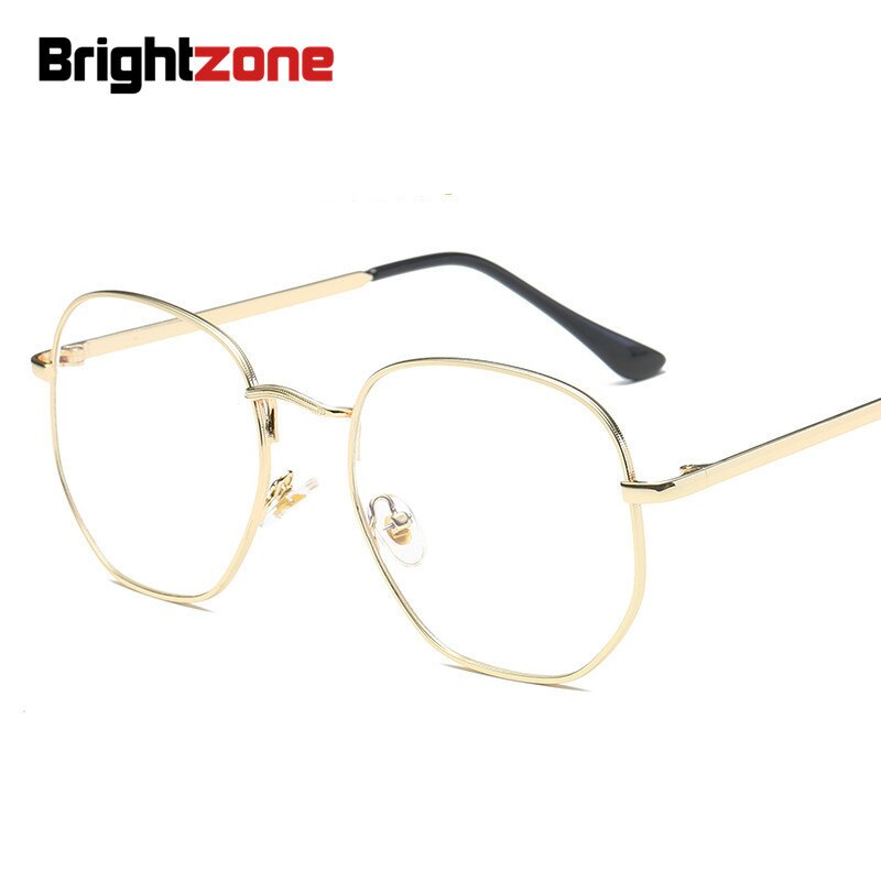 Brightzone Unisex Eyeglasses Full Rim Square Alloy Titanium Full Rim Brightzone