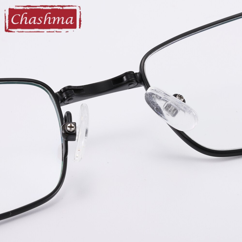 Chashma Ottica Unisex Full Rim Square Foldable Stainless Steel Alloy Eyeglasses 8827 Full Rim Chashma Ottica