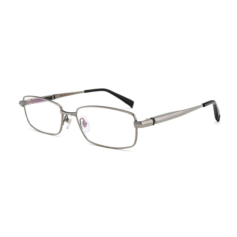 Hotochki Men's Full/Semi Rim Titanium Frame Progressive Reading Glasses 81133 Reading Glasses Hotochki +100 Full rim gun