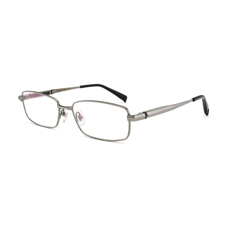 Hotochki Men's Full/Semi Rim Titanium Frame Progressive Reading Glasses 81133 Reading Glasses Hotochki +100 Full rim gun
