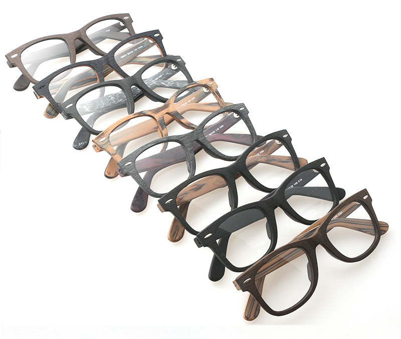 Hdcrafter Unisex Full Rim Square Round Wood Frame Eyeglasses Lhb031 Full Rim Hdcrafter Eyeglasses