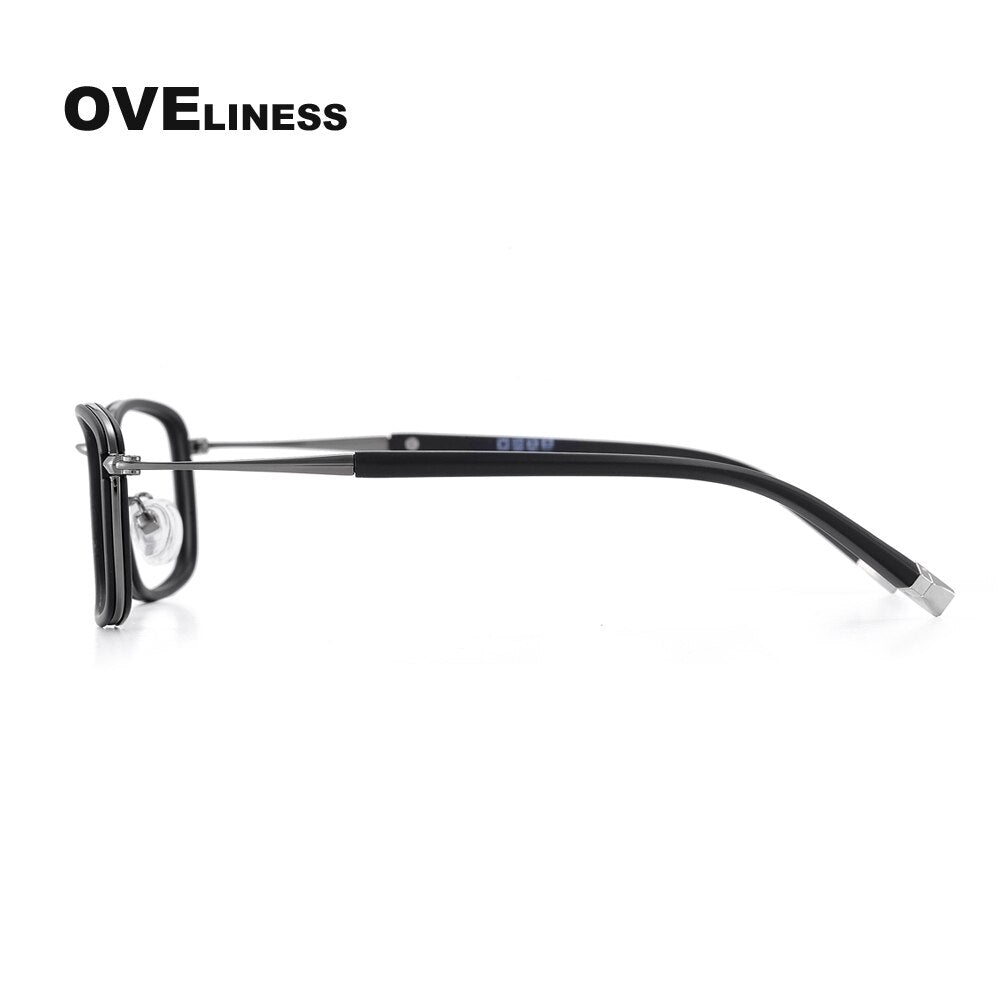 Oveliness Unisex Full Rim Square Alloy Eyeglasses 0037 Full Rim Oveliness