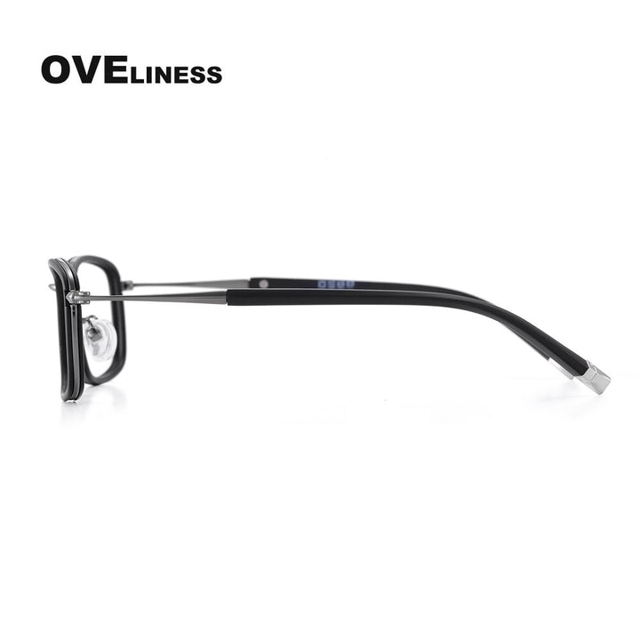 Oveliness Unisex Full Rim Square Alloy Eyeglasses 0037 Full Rim Oveliness