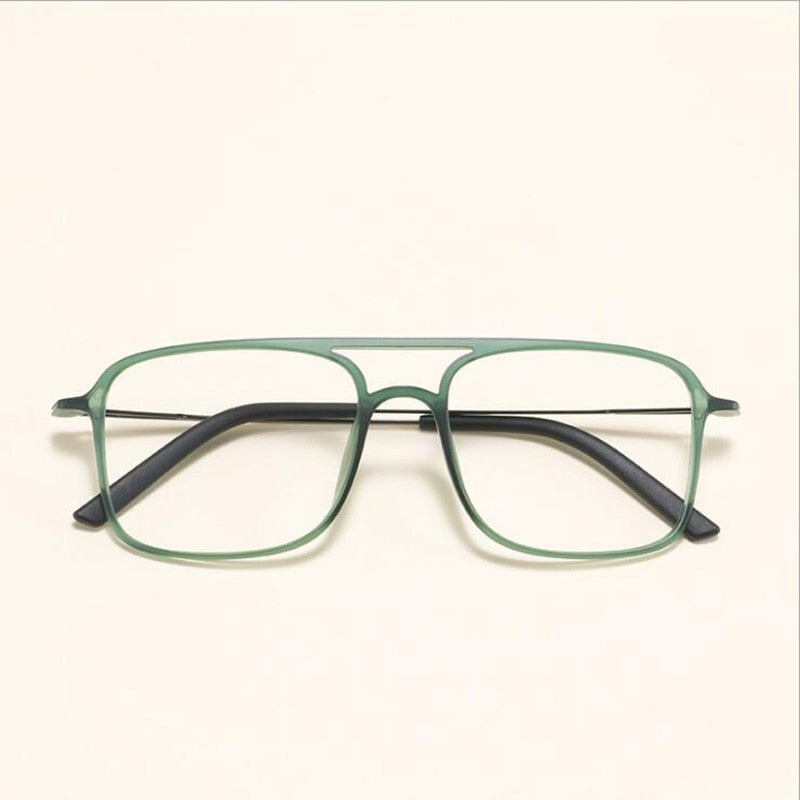Hotochki Unisex Full Rim Ultem Resin Frame Eyeglasses 2235 Full Rim Hotochki green