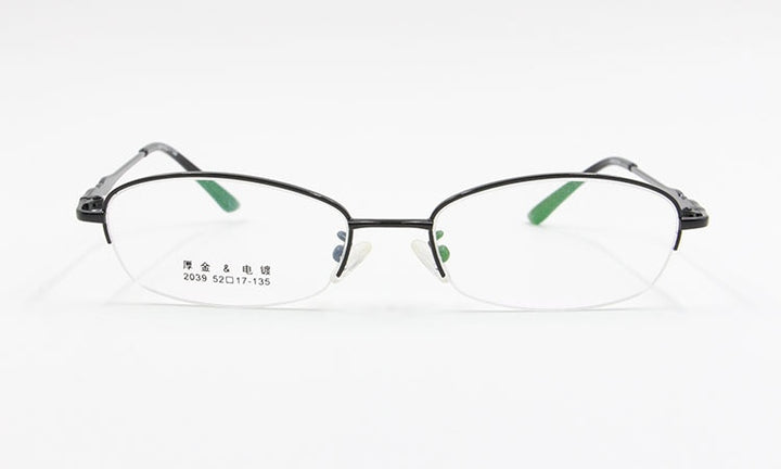 Women's Alloy Frame Semi Rim Eyeglasses 2039 Semi Rim Bclear