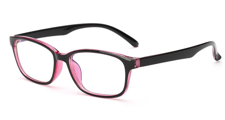 Brightzone Unisex Semi Rim Square Tr 90 Titanium Gaming Eyeglasses 5020 Semi Rim Brightzone BlackPurple Clear