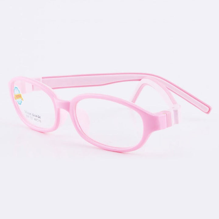Reven Jate 517 Child Glasses Frame For Kids Eyeglasses Frame Flexible Frame Reven Jate Pink  