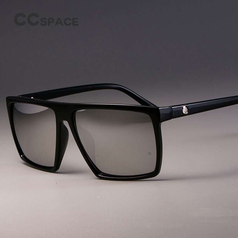 CCspace Unisex Full Rim Acetate Square Frame Steampunk Sunglasses Kulou Sunglasses CCspace Sunglasses