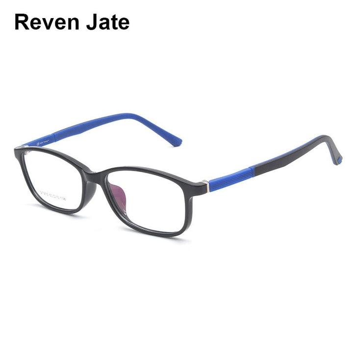 Reven Jate Unisex Full Rim Square Acetate Eyeglasses S1015 Full Rim Reven Jate
