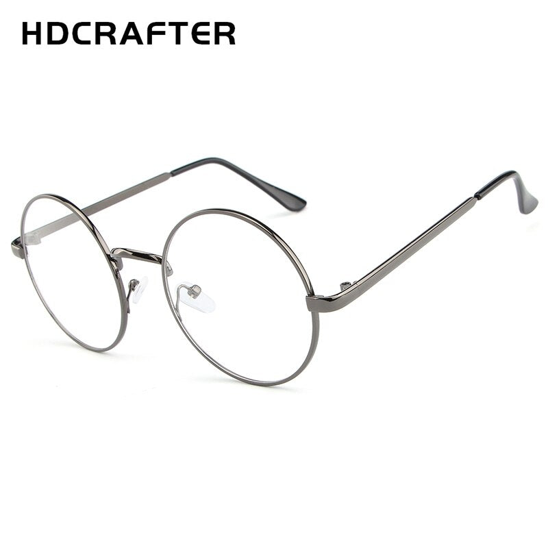 Hdcrafter Women's Full Rim Round Alloy Frame Eyeglasses Lx3048 Full Rim Hdcrafter Eyeglasses