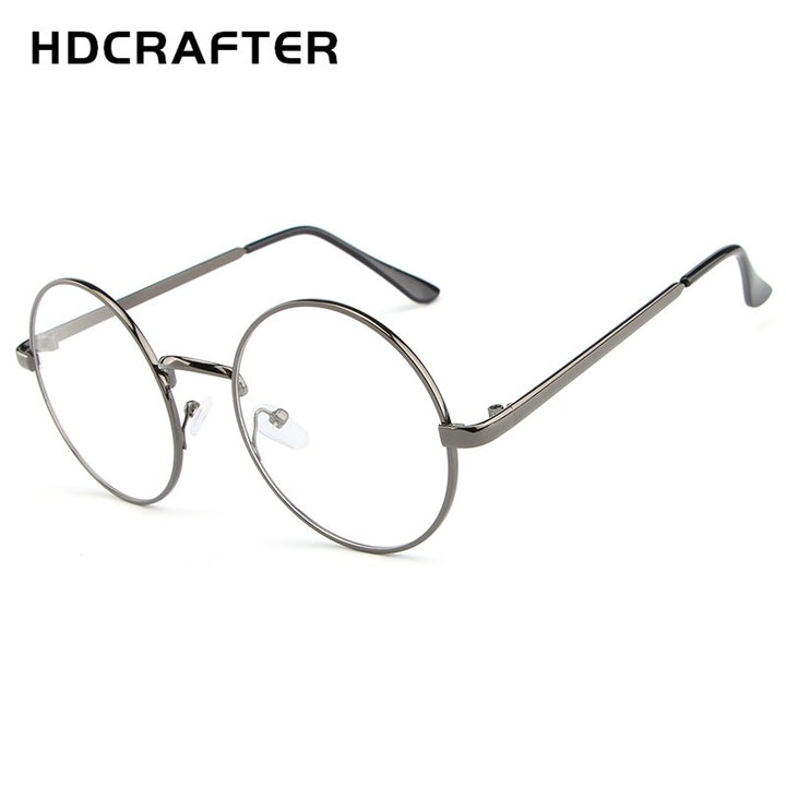 Hdcrafter Women's Full Rim Round Alloy Frame Eyeglasses Lx3048 Full Rim Hdcrafter Eyeglasses