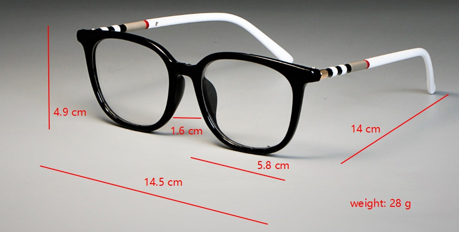 CCspace Unisex Full Rim Cat Eye Tr 90 Resin Frame Eyeglasses 47892 Full Rim CCspace
