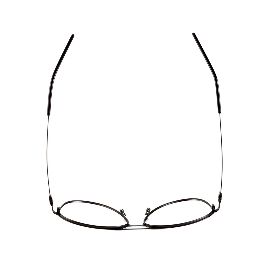 Hotony Men's Full Rim Round Alloy Double Bridge Frame Eyeglasses Full Rim Hotony