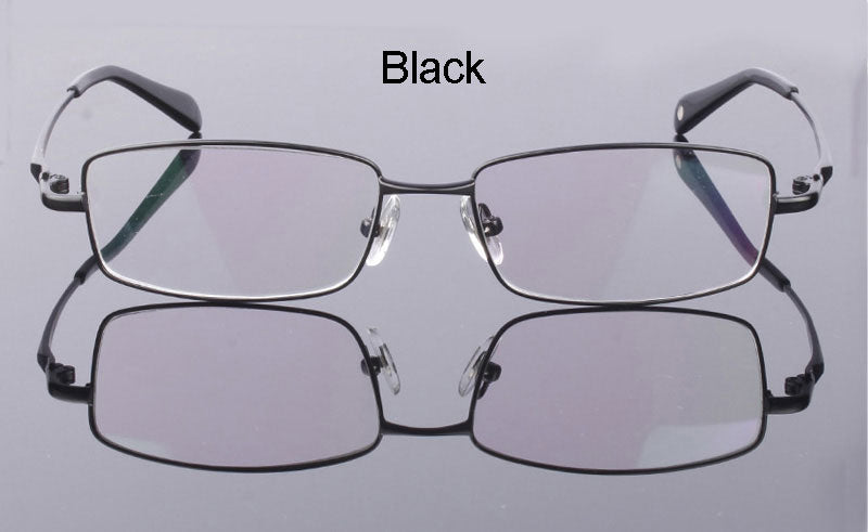 Hotochki Men's Full Rim Rectangular Titanium Frame Eyeglasses 2256 Full Rim Hotochki