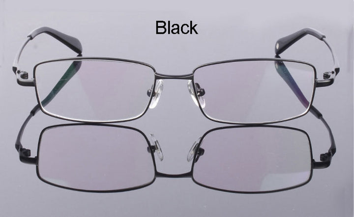 Hotochki Men's Full Rim Rectangular Titanium Frame Eyeglasses 2256 Full Rim Hotochki