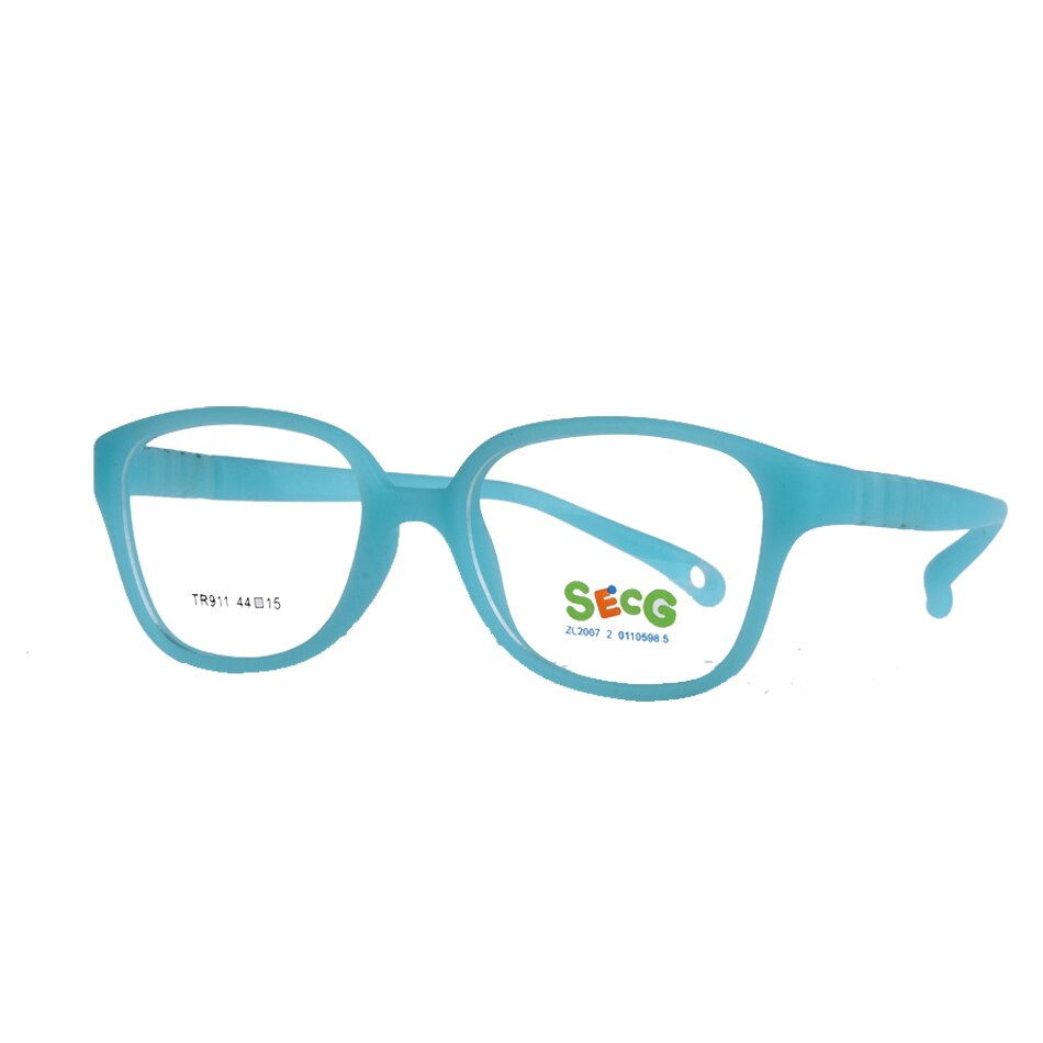 Secg's Unisex Children's Full Rim Square Tr 90 Titanium Eyeglasses Tr911 Full Rim Secg C7