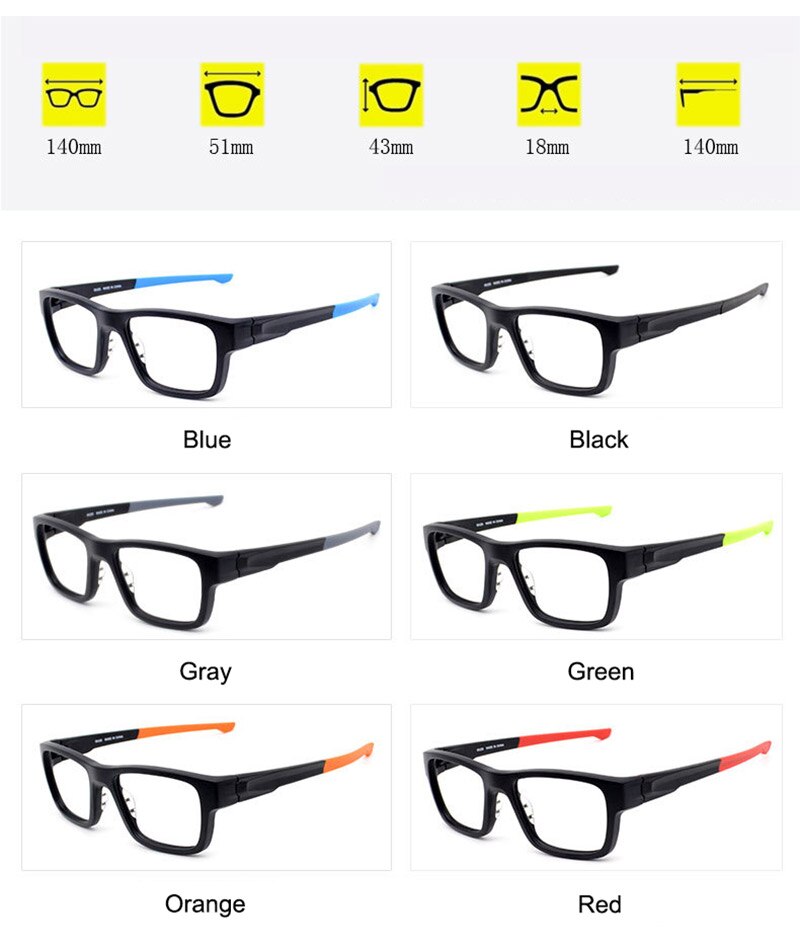 Hotony Unisex Full Rim TR 90 Resin Frame Eyeglasses Ga13 Full Rim Hotony