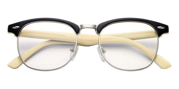 Hdcrafter Unisex Full Rim Round Acetate Frame Eyeglasses L8056 Full Rim Hdcrafter Eyeglasses