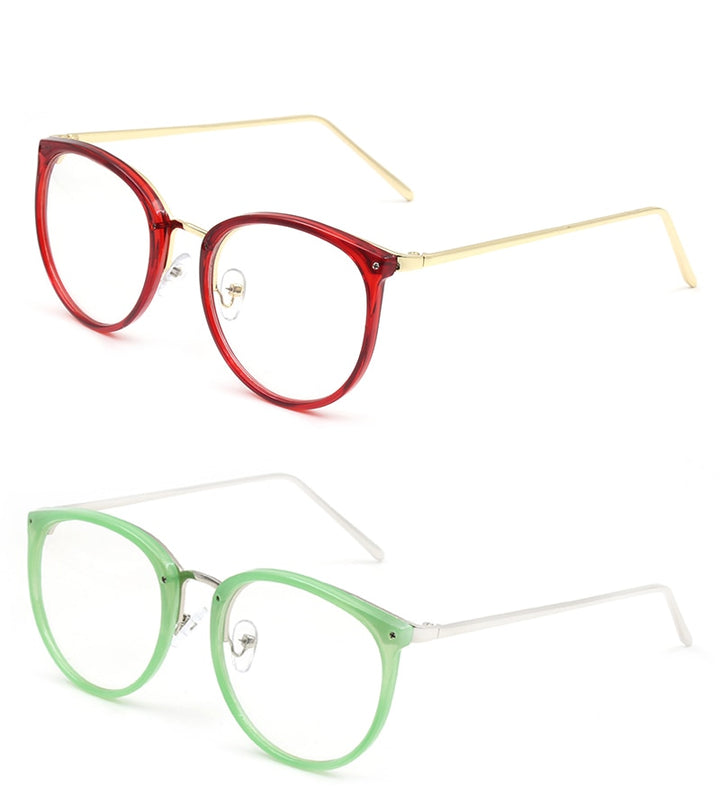 Hotochki Women's Full Rim Cat Eye Alloy PC Frame Eyeglasses 5969 Full Rim Hotochki