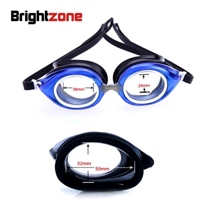 Brightzone Unisex Polycarbonate Swimming Goggles Myopia Hyperopia Ps001 Full Rim Brightzone