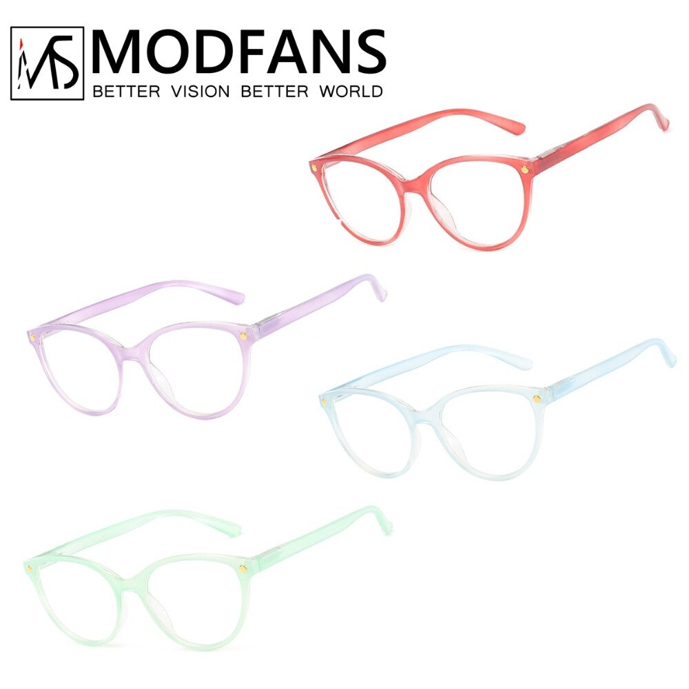 ModFans Women's Full Rim Cat Eye Tr 90 Reading Glasses Msa0032 Reading Glasses Modfans