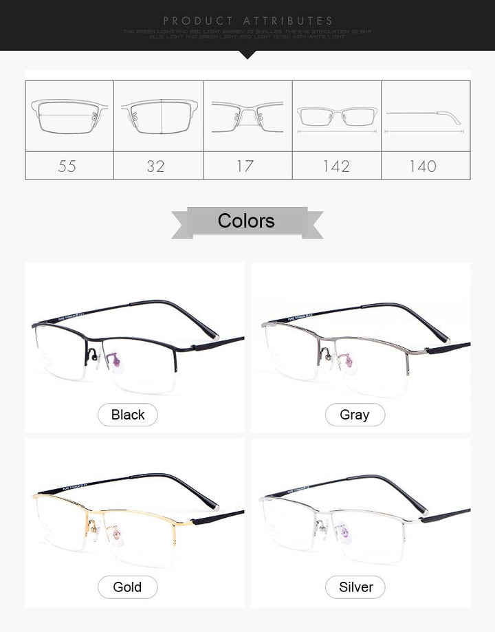 Hotochki Women' Full Rim Titanium Frame Eyeglasses J85148 Full Rim Hotochki