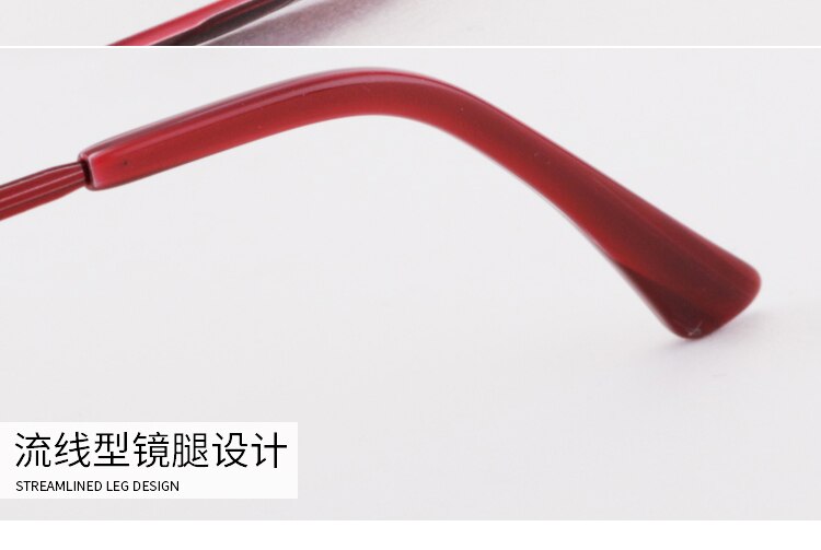 Women's Semi Rim Alloy Frame Eyeglasses 6053 Semi Rim Bclear