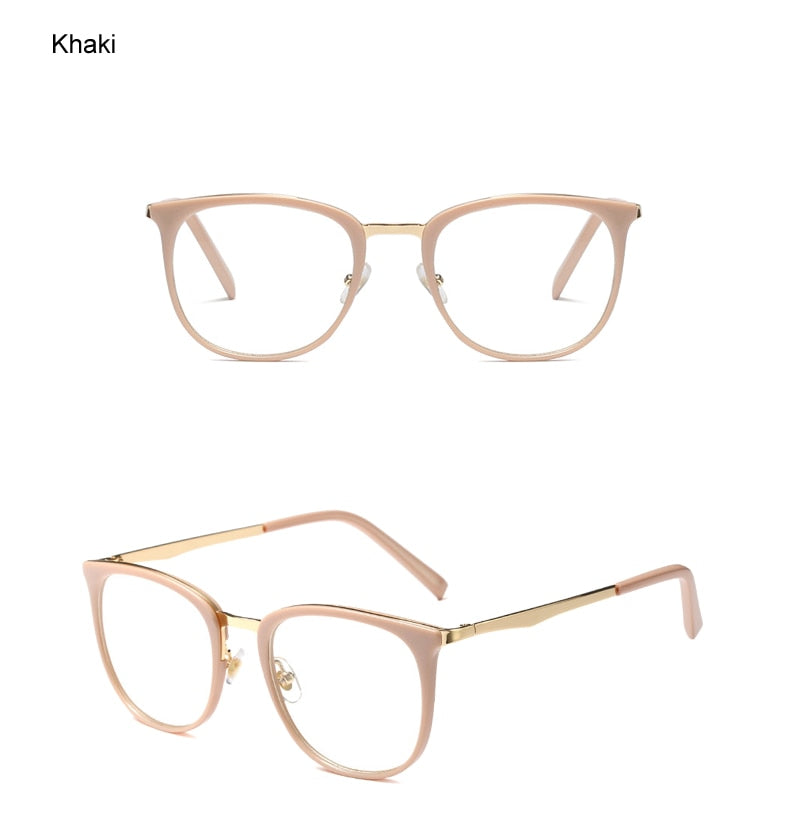 Ralferty Women's Full Rim Square Acetate Alloy Eyeglasses F92128 Full Rim Ralferty