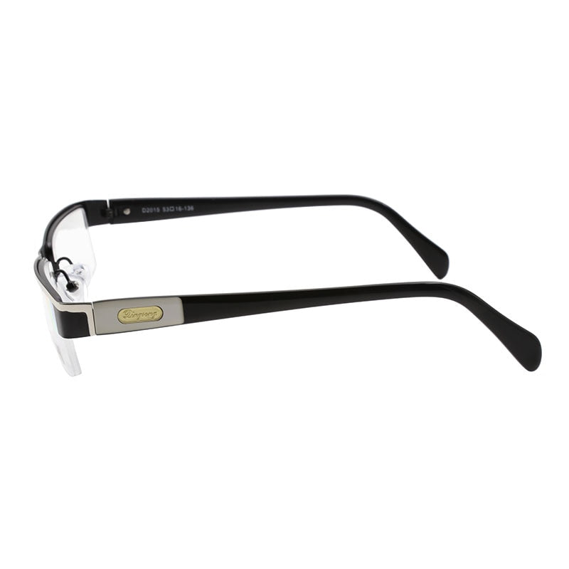 Hotochki Men's Semi Rim Stainless Steel Alloy Frame Reading Glasses D2015 Reading Glasses Hotochki