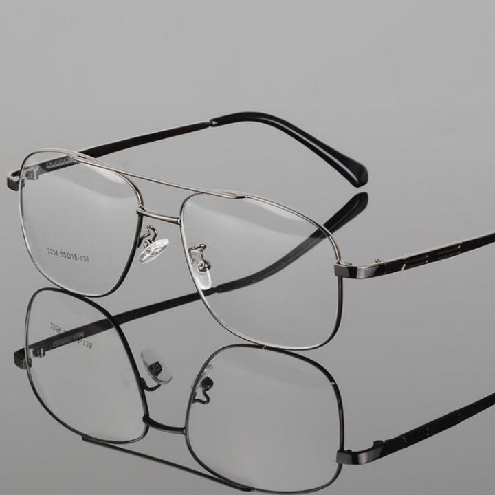Hotochki Unisex Full Rim Round Box Alloy Frame Eyeglasses 2256 Full Rim Hotochki
