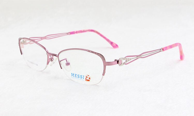 Bclear Women's Semi Rim Cat Eye Alloy Eyeglasses 1012 Semi Rim Bclear Pink