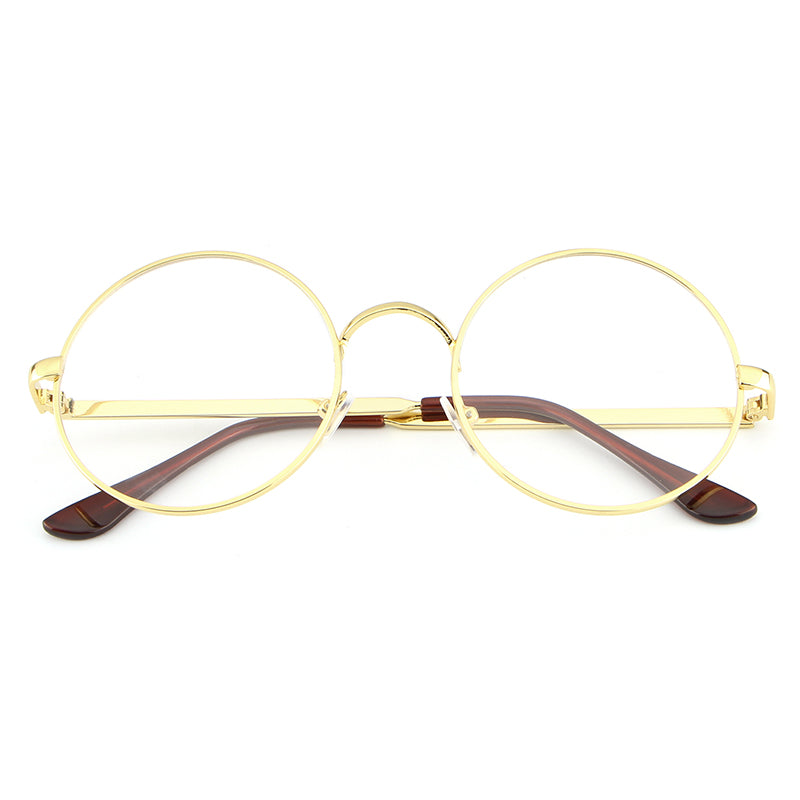 Hdcrafter Women's Full Rim Round Alloy Frame Eyeglasses Lx3048 Full Rim Hdcrafter Eyeglasses