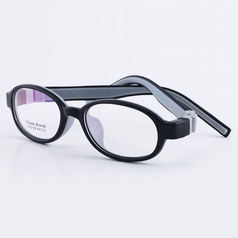 Reven Jate 516 Child Glasses Frame For Kids Eyeglasses Frame Flexible Frame Reven Jate Gray  