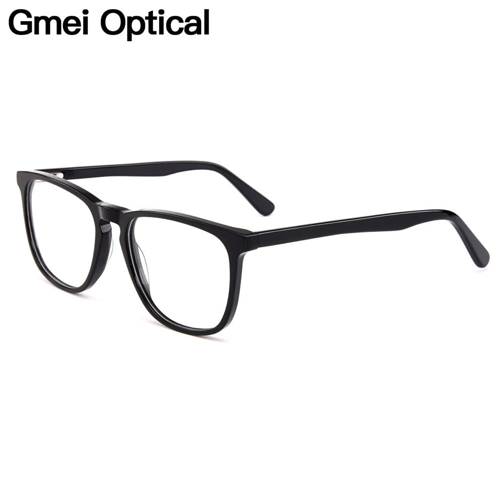 Gmei Unisex Eyeglasses Acetate Square Full Rim With Spring Hinges Yh6031 Full Rim Gmei Optical
