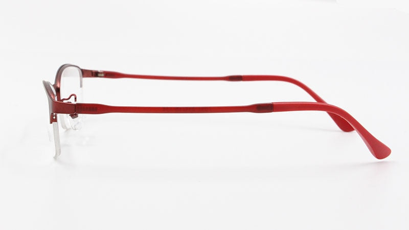 Women's Half Rim Alloy Frame Eyeglasses N7057 Semi Rim Bclear