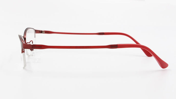 Women's Half Rim Alloy Frame Eyeglasses N7057 Semi Rim Bclear