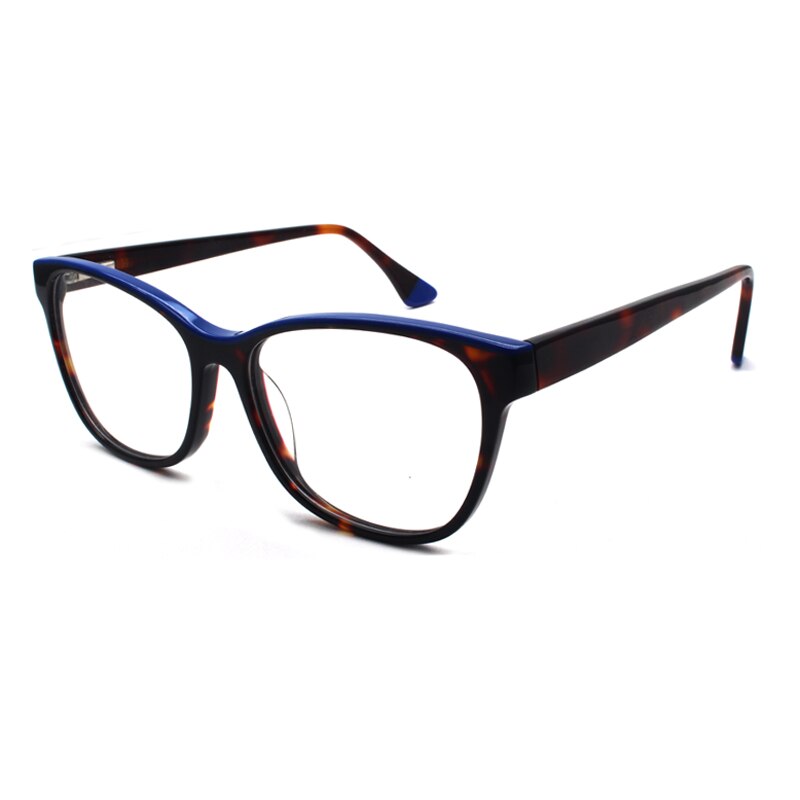 Reven Jate Unisex Full Rim Square Acetate Eyeglasses 8043 Full Rim Reven Jate