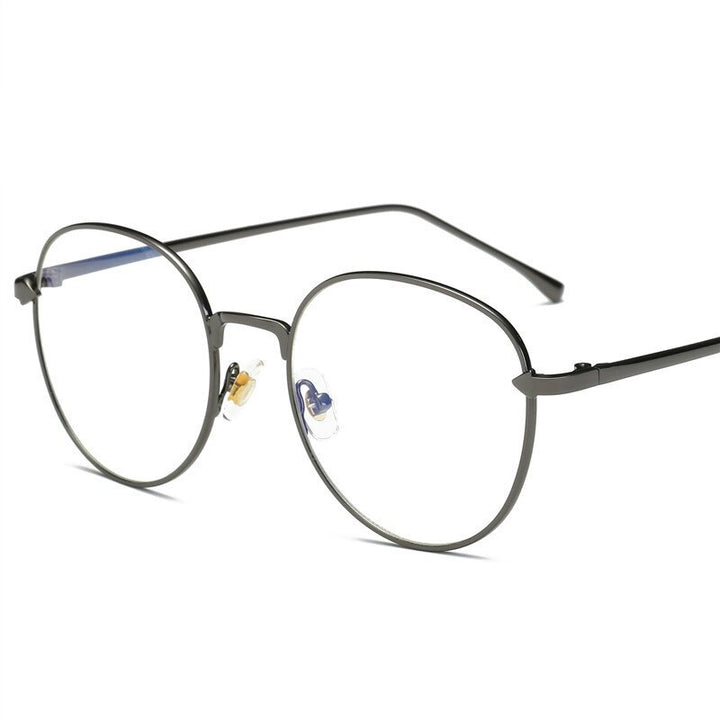Brightzone Unisex Full Rim Round Aluminum Eyeglasses 26g Full Rim Brightzone