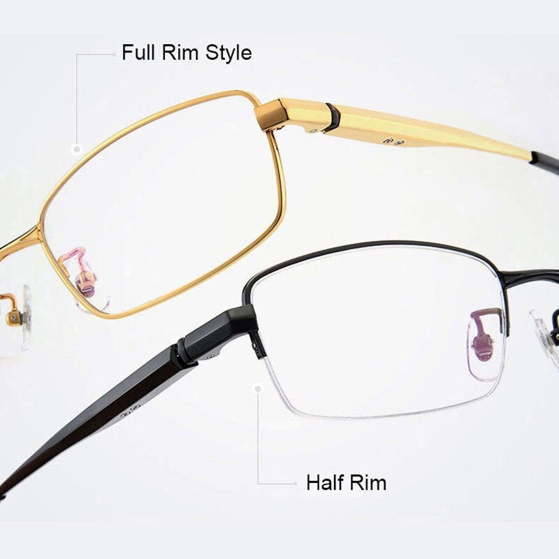 Hotochki Men's Full/Semi Rim Titanium Frame Progressive Reading Glasses 81133 Reading Glasses Hotochki