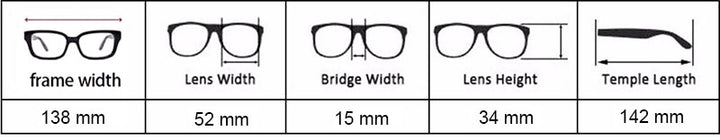 Reven Jate Unisex Full Rim Square Acetate Eyeglasses S1015 Full Rim Reven Jate