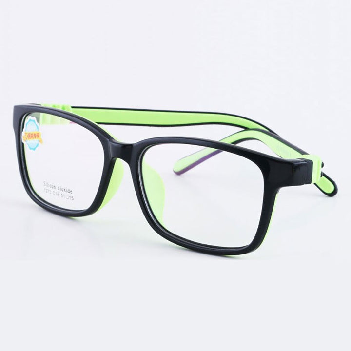 Reven Jate 1273 Child Glasses Frame For Kids Eyeglasses Frame Flexible Frame Reven Jate green  