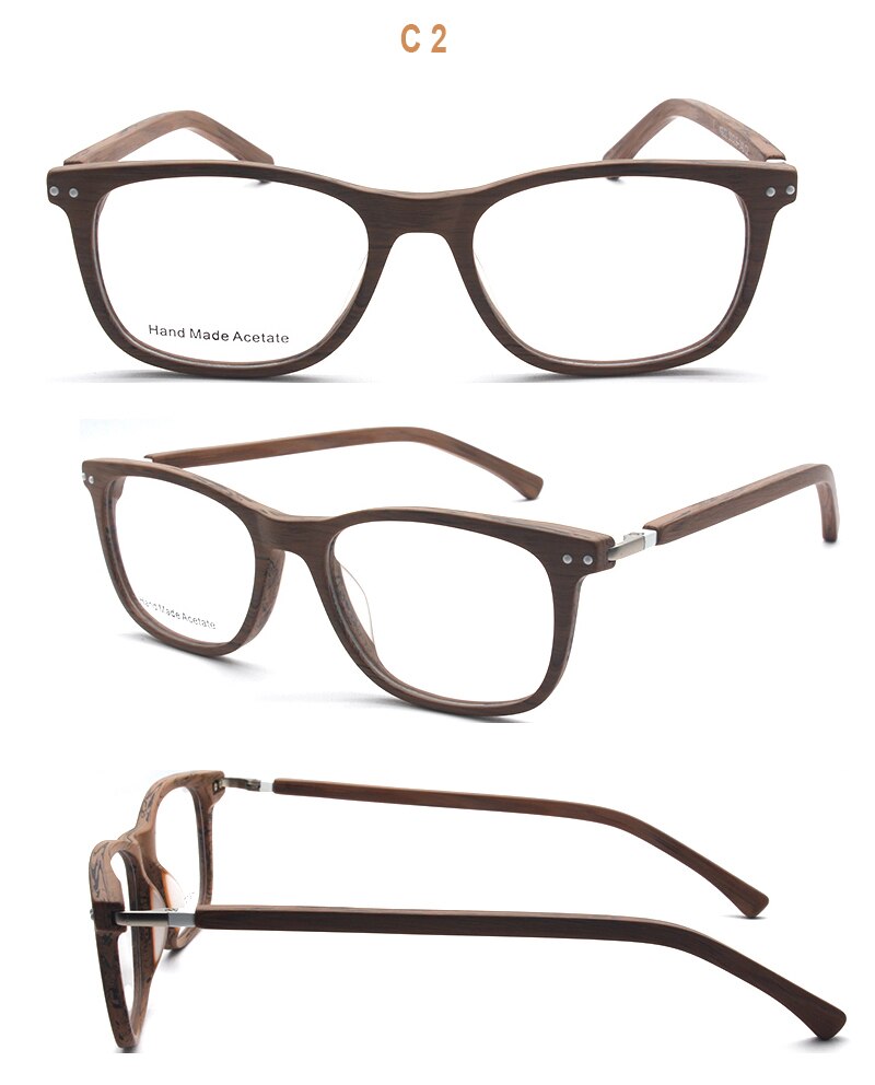 Reven Jate Unisex Full Rim Square Acetate Eyeglasses K9201 Full Rim Reven Jate
