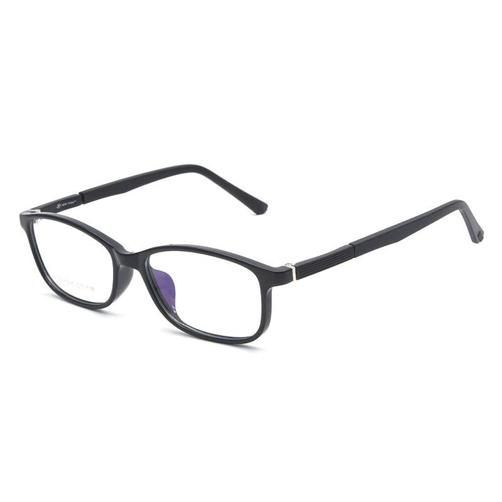 Reven Jate Unisex Full Rim Square Acetate Eyeglasses S1015 Full Rim Reven Jate Black