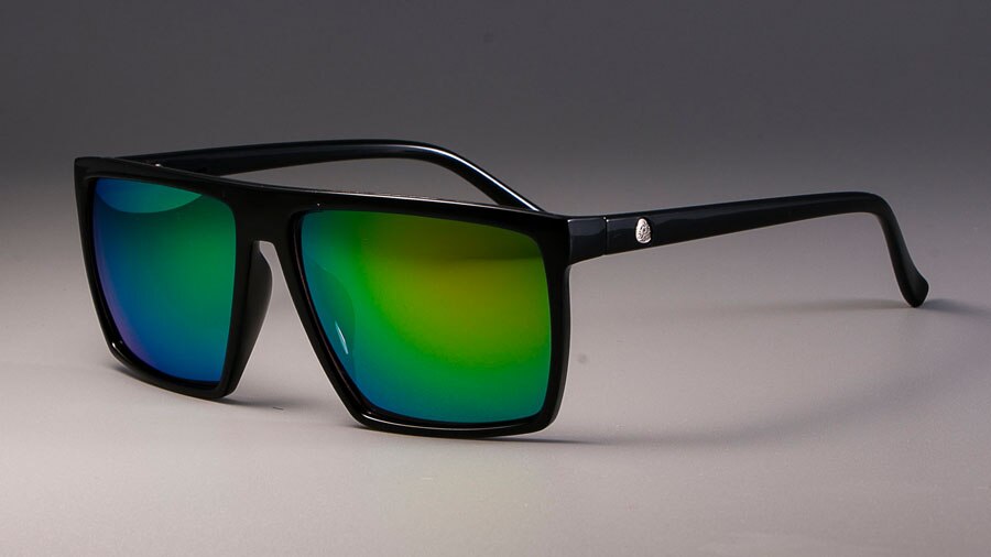 CCspace Unisex Full Rim Acetate Square Frame Steampunk Sunglasses Kulou Sunglasses CCspace Sunglasses black purple