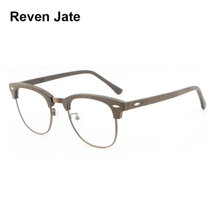 Reven Jate Unisex Full Rim Oval Acetate Eyeglasses Hb027 Full Rim Reven Jate