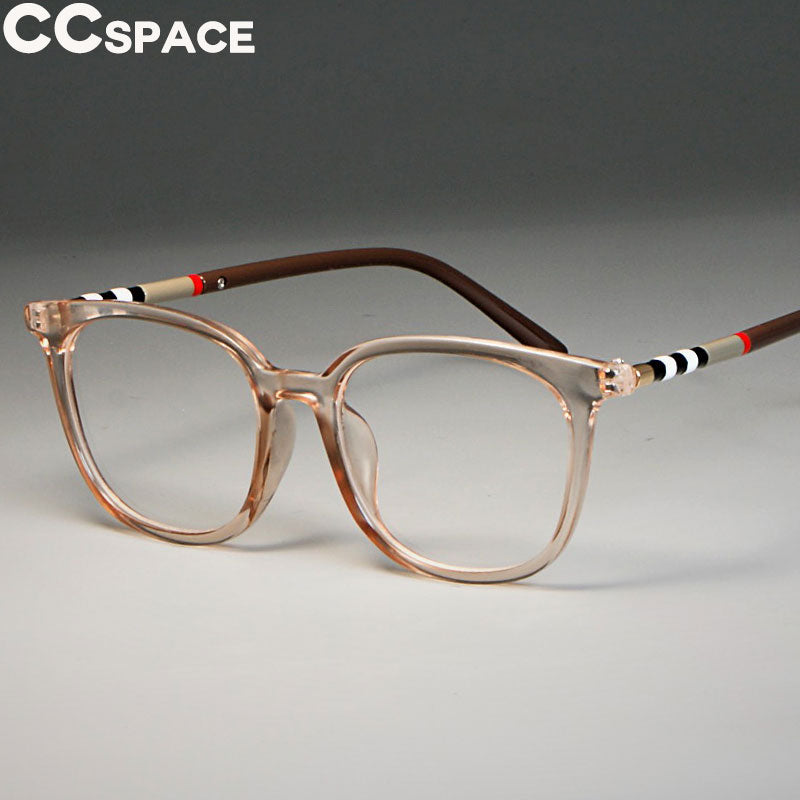CCspace Unisex Full Rim Cat Eye Tr 90 Resin Frame Eyeglasses 47892 Full Rim CCspace