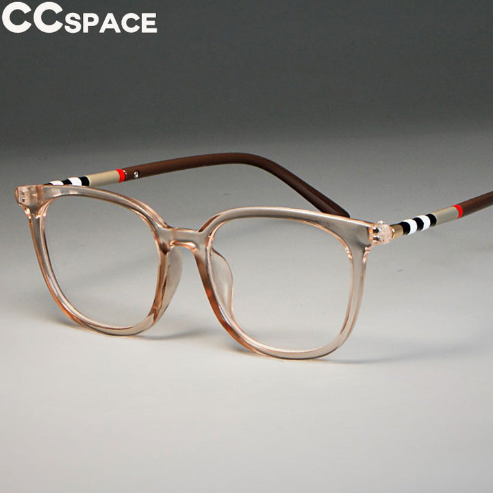 CCspace Unisex Full Rim Cat Eye Tr 90 Resin Frame Eyeglasses 47892 Full Rim CCspace