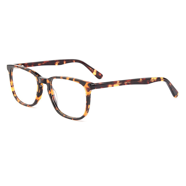 Gmei Unisex Eyeglasses Acetate Square Full Rim Spring Hinges Yh6028 Full Rim Gmei Optical C2